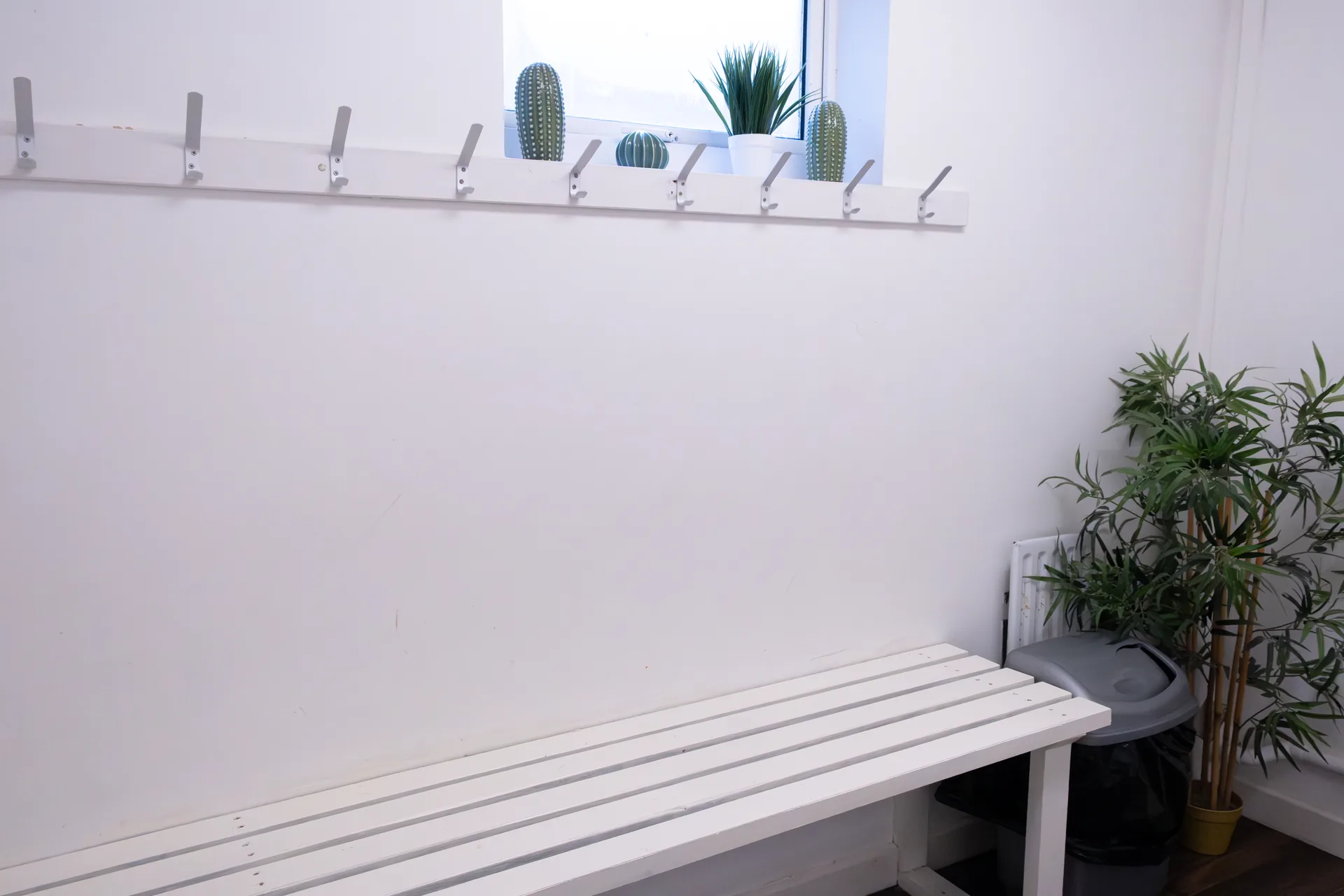Changing facilities and benches at Kaizen Academy